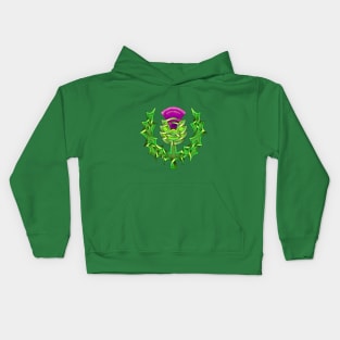 Heraldic Thistle Kids Hoodie